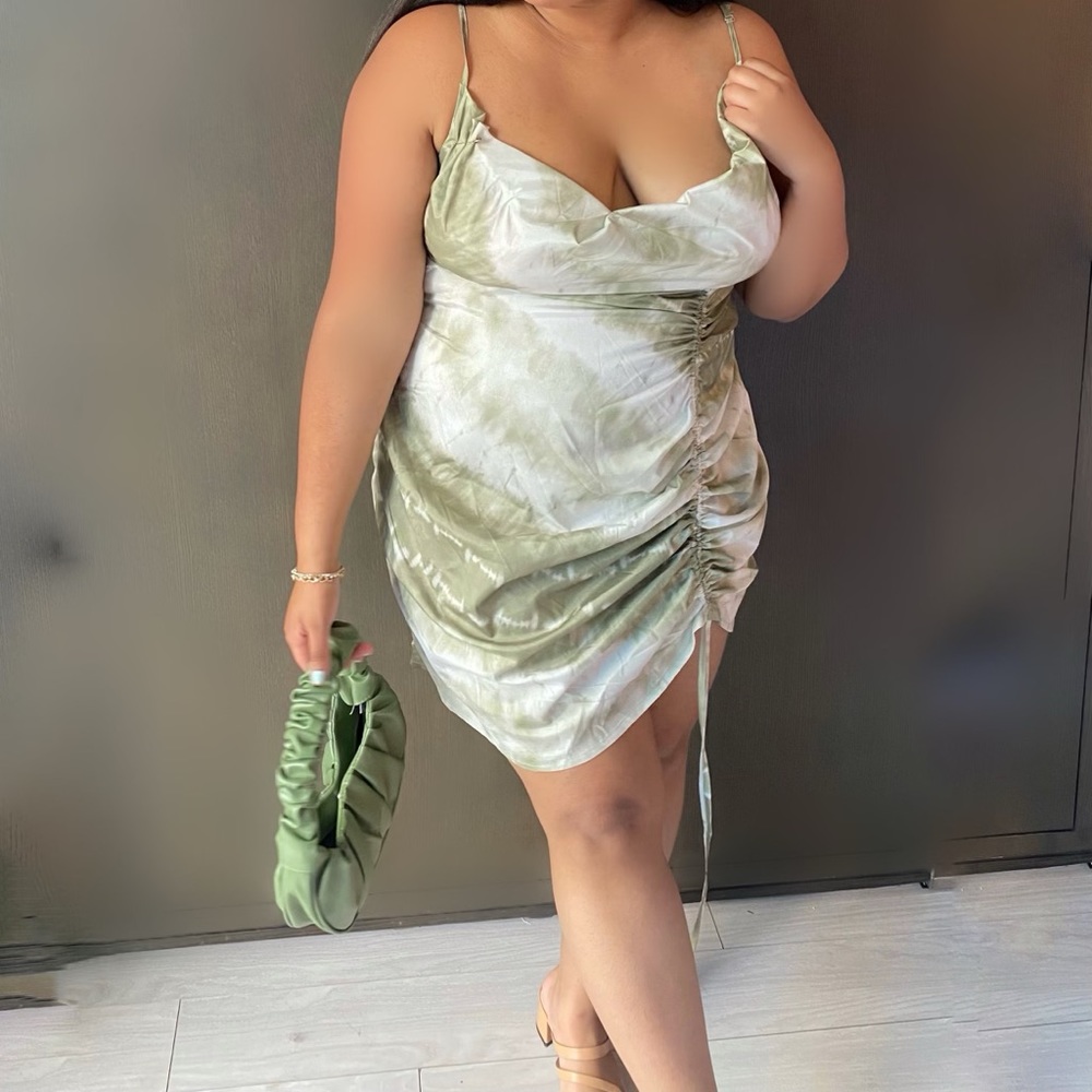 Ruched Front Bodycon Dress